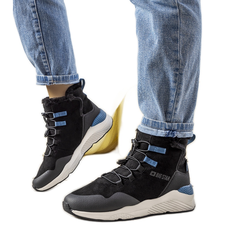 Svarta snygga snöskor från Big Star för kvinnor från Cotto