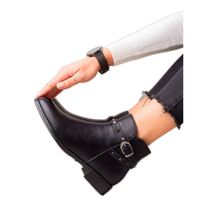 Goodin Svarta stövlar med strass