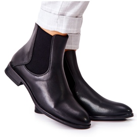 Läderstövlar Sergio Leone BT523 Svart