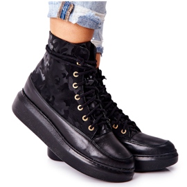 Lewski Shoes Sportläderskor Lewski 3034 Black Camo svart