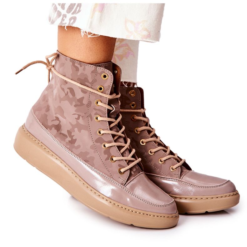 Lewski Shoes Sportläderskor Lewski 3034 Beige Camo