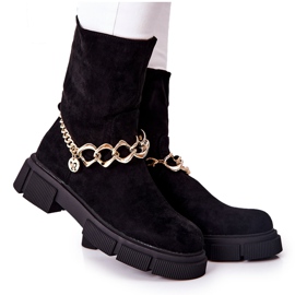 FB2 Svarta Hellio Suede Worker -stövlar