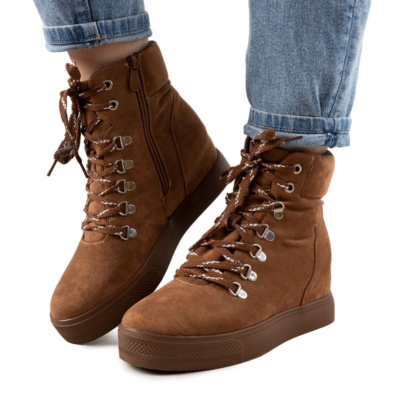 Carmona vinterkamel sneakers brun