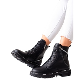 Snörskor i läder från ARTIKER svart