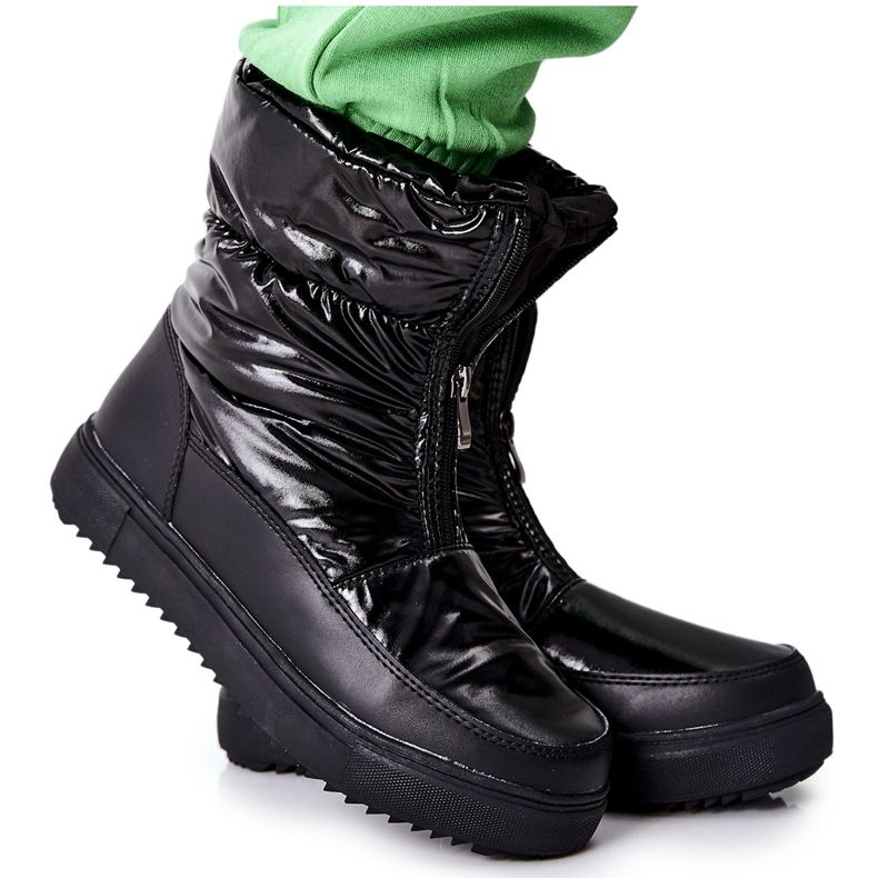 S.Barski Kvinnors svarta Monile varma snöskor