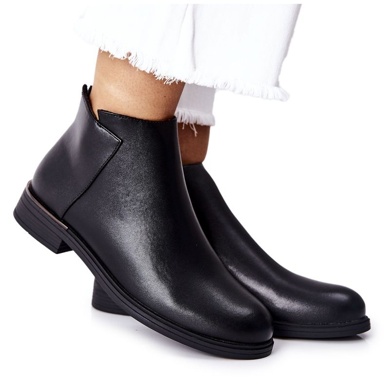 Flat Warm Boots Sergio Leone BT511 Svart