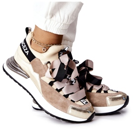 Vinceza Sportskor Sneakers Beige Dexla