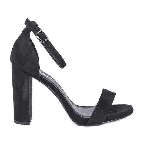 Svarta högklackade sandaler från Beth