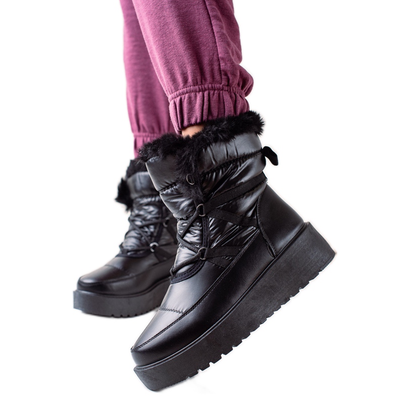 S. BARSKI Czarne Śniegowce S.BARSKI svart