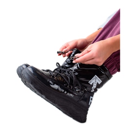 Skimrande VINCEZA snöskor svart