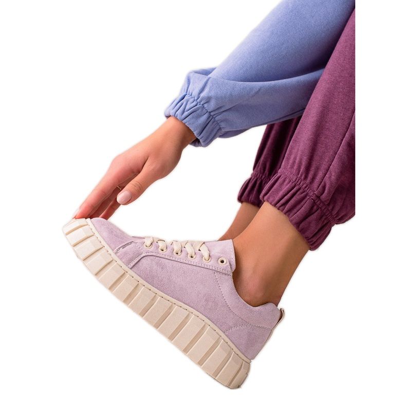 Sweet Shoes Mockaskor på plattformen violett