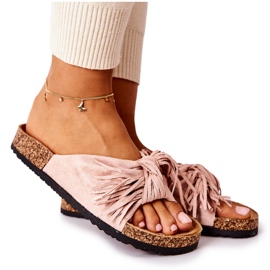 FW1 Rosa Taryne tofflor på korksulan