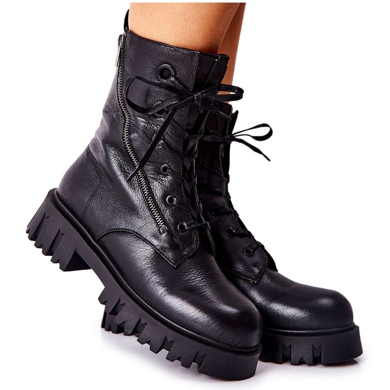 Läder High Workers Big Star II274429 Svart