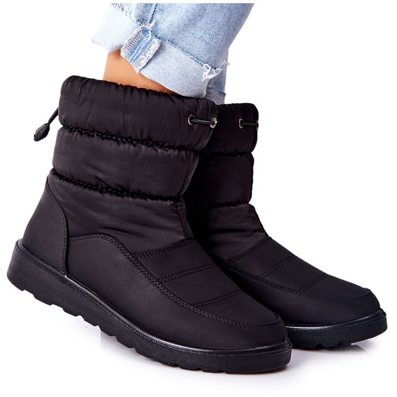 Vinceza Cathy's Black High Slip-On Snow Boots svart