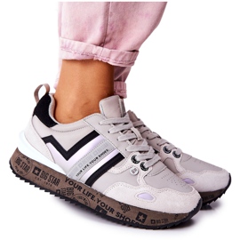 Kvinnors sportskor Big Star II274297 Grå