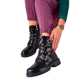 TRENDI Svarta arbetare med strass