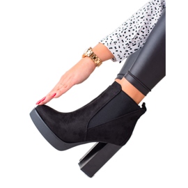 Lovery Sexiga plattformsstövlar svart