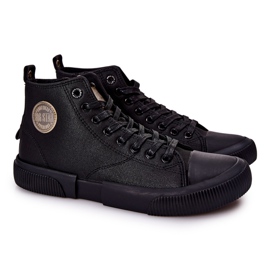 Mäns höga sneakers Big Star II174023 Svart
