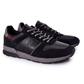 Herr Sportskor Memory Foam Big Star Black II174084 svart