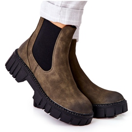 Stövlar Arbetare Warm Trappers Sergio Leone TR761 Grön