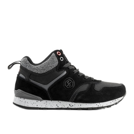 Svarta sneakers för män Cross Jeans Merle grå