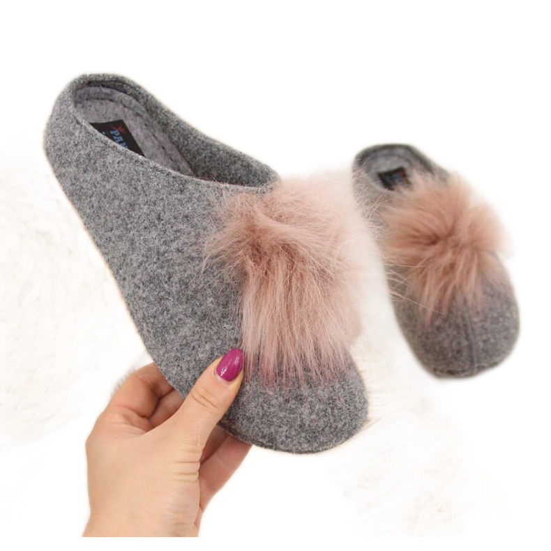 Panto Fino tofflor W INT1626B grå