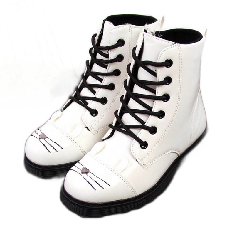 Vita stövlar för tjejer isolerade Jr EVE319B