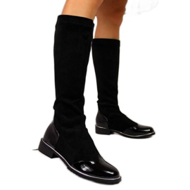 Svarta mockaisolerade stövlar Filippo W PAW289