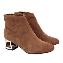 Stövlar med dekorativ häl T.Sokolski W SCA144B brun