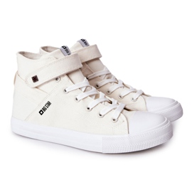 Sneakers High Big Star FF174140 Vit ecru
