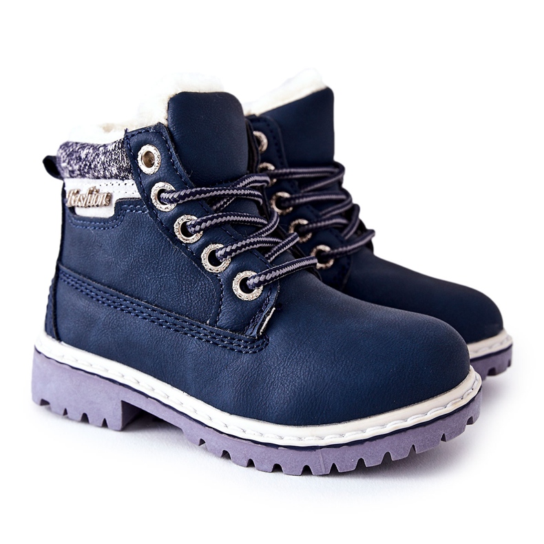 PH1 Barnens varma fällare med päls Marinblå Estee