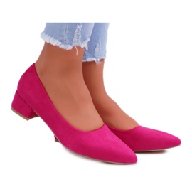 PS1 Klassiska dampumps mocka Fuchsia Rheya rosa