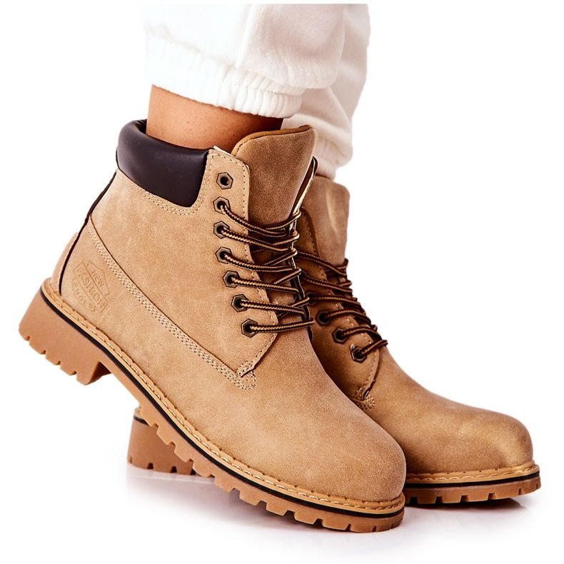 PH1 Kvinnors Beige Crush Warm stövlar brun