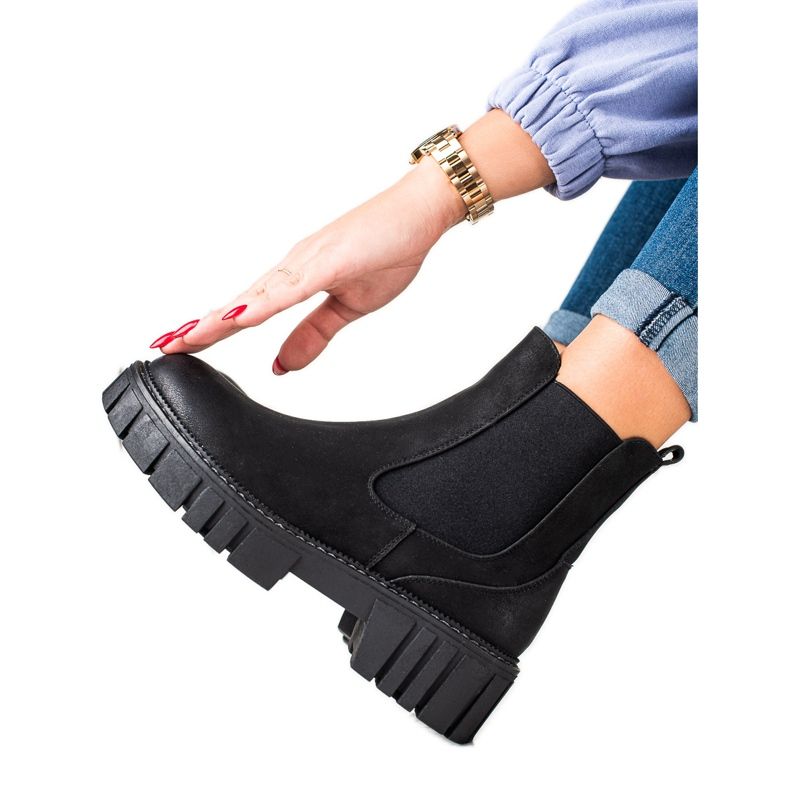 Chelsea-stövlar i ekologiskt läder från Sergio Leone svart