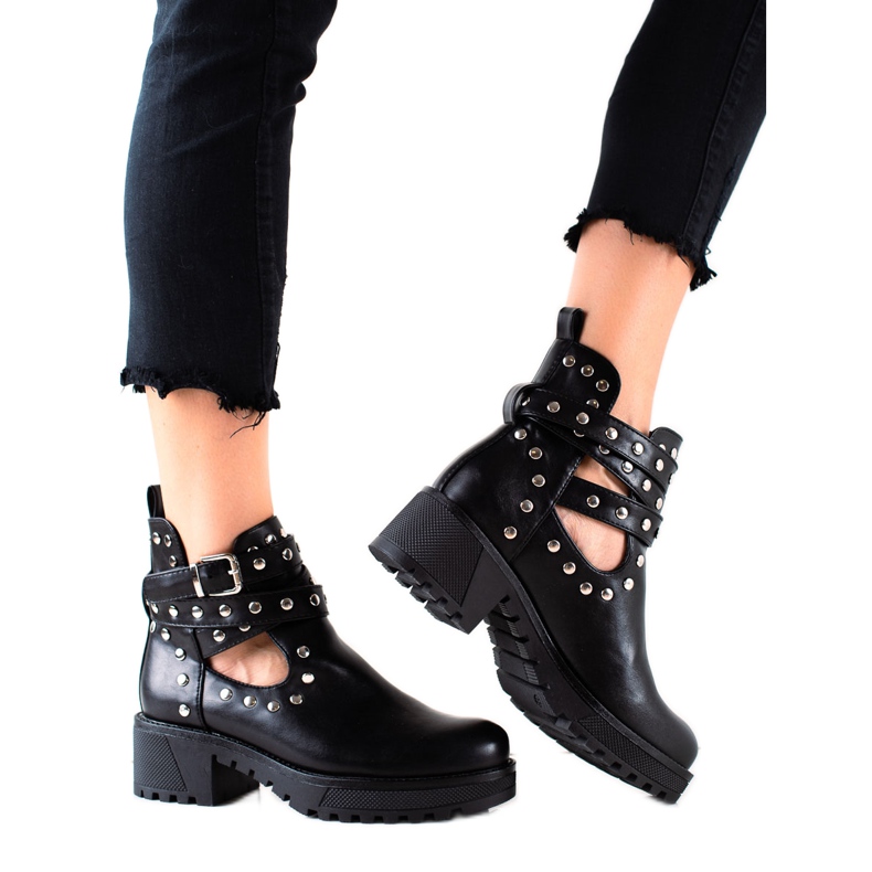 Bestelle Trendiga arbetare med strass svart