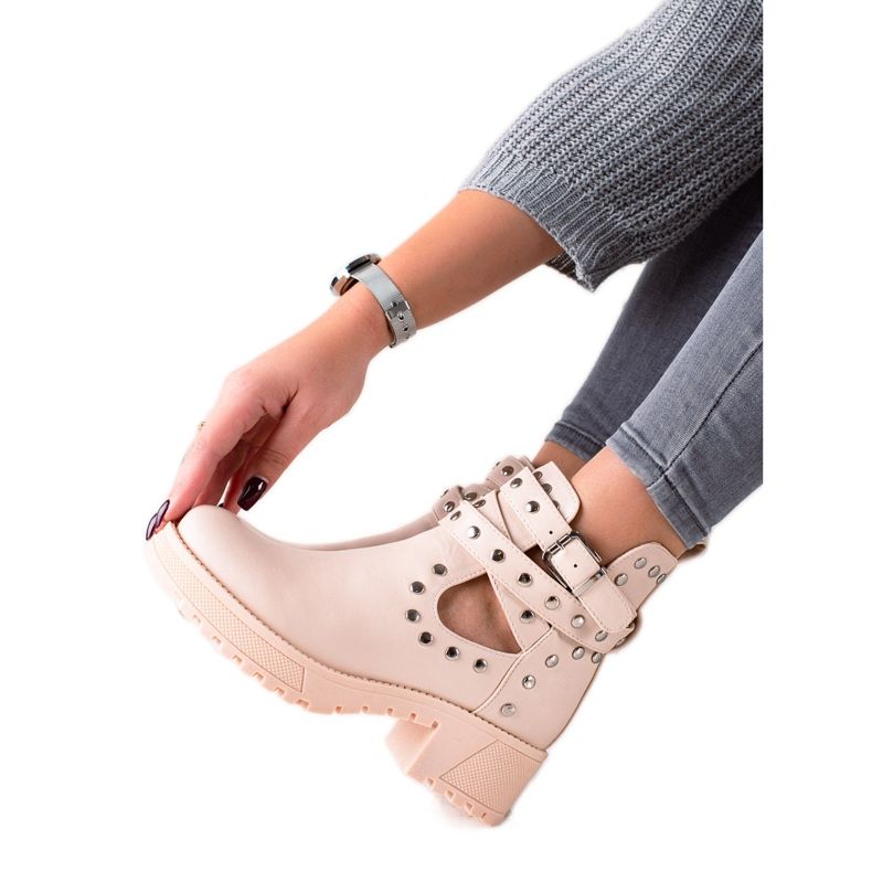 Bestelle Trendiga arbetare med strass beige