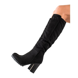 Sixth Sense Klassiska svarta högklackade stövlar