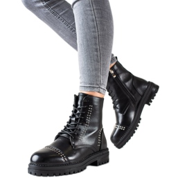 Super Me Klassiska stövlar Fångare tillverkade av ekoläder svart