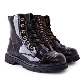 PE1 Svart Mousie Varma stövlar Arbetare på dragkedjan