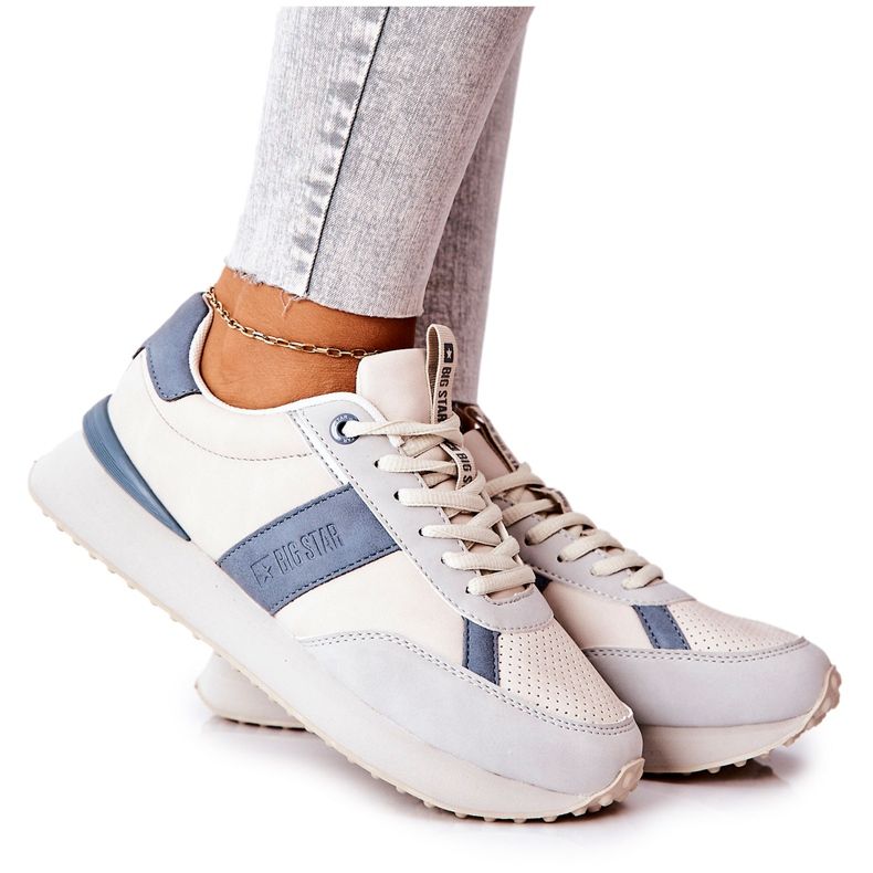 Sportskor Memory Foam Big Star II274397 Gråblå