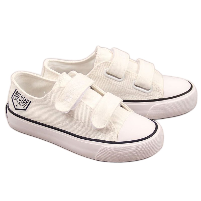 Låga sneakers med kardborreband Big Star Jr. FF374061 vit