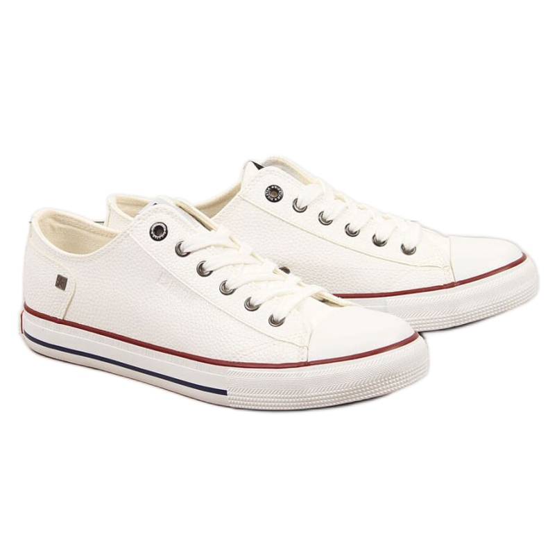 Lågt sneakers med ekoläder Big Star M II174001 vit