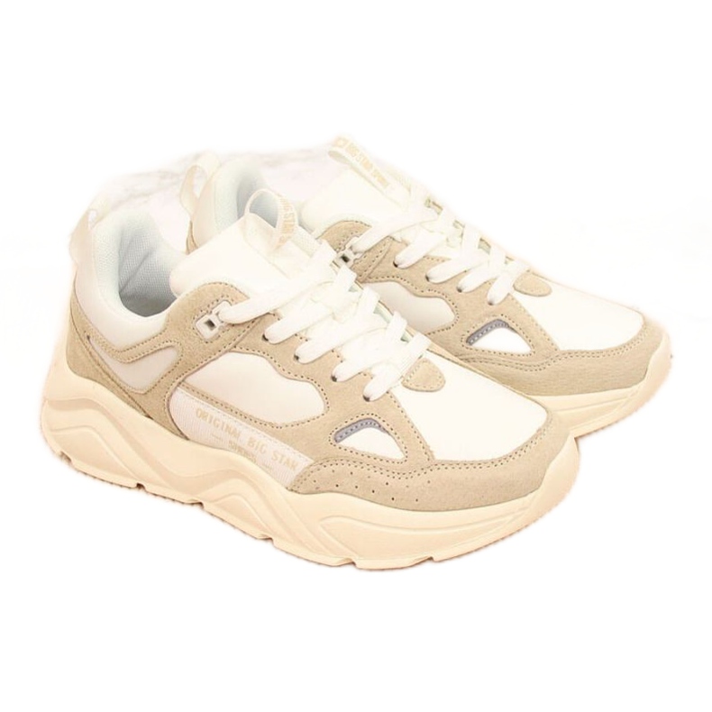 Sneakers på plattformen Big Star W GG274657 vit