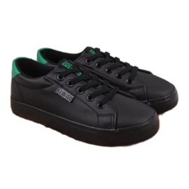 Låg eko läder sneakers Big Star Jr DD374147 svart vit