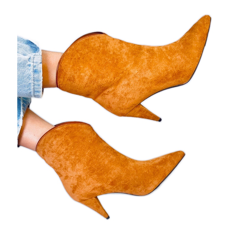 Fibi Camel högklackade stövlar brun