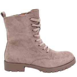 Snörarbetare av Bente Khaki beige