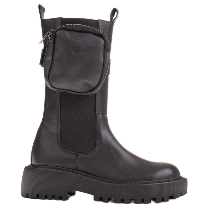 Marco Shoes Stövlar med avtagbar påse på bältet svart