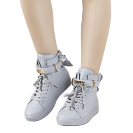 Grå Evelien -stövlar för kvinnor