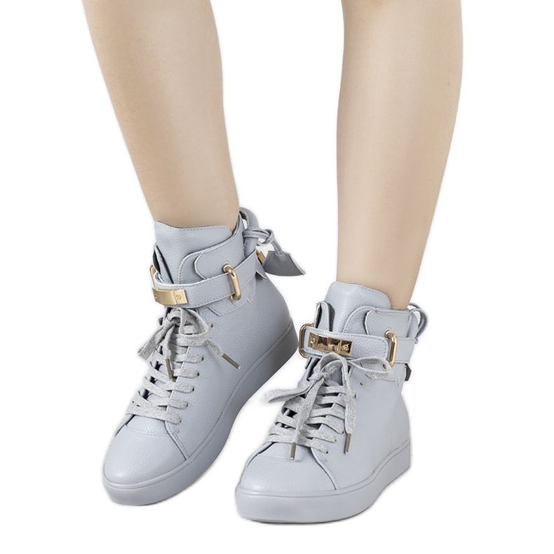 Grå Evelien -stövlar för kvinnor