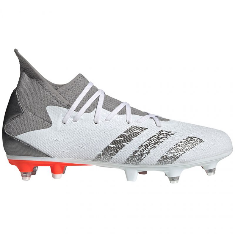 Adidas Predator Freak.3 Sg M FY6306 fotbollsskor vit grå